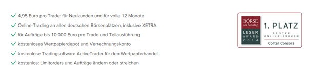 Die Konditionen bei der Consorbank