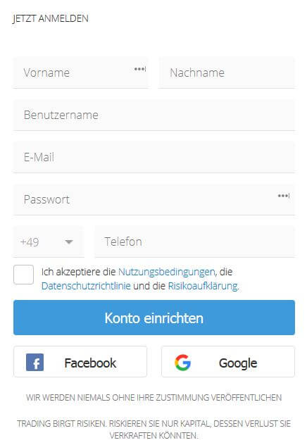 eToro Konto eröffnen