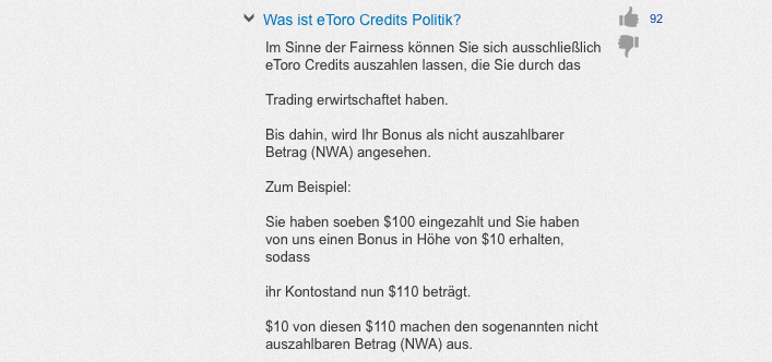 etoro credits