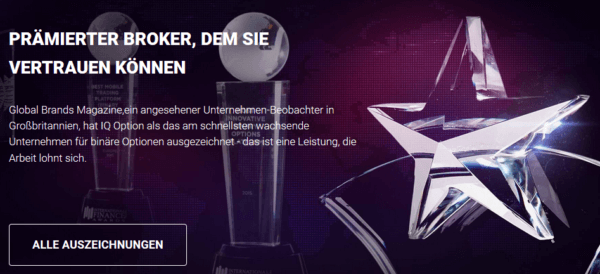 IQ Option Auszeichnungen
