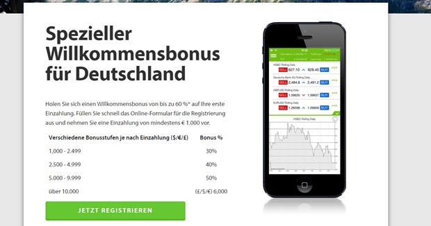 Anmelden und einen Willkommensbonus erhalten