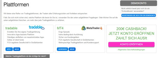 Die Plattformen von ValuTrades