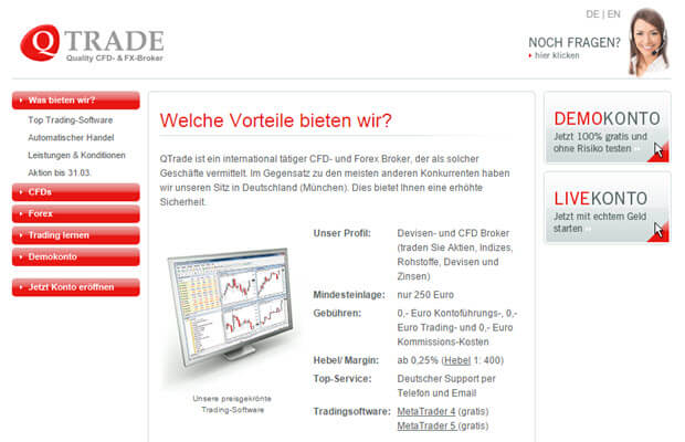 Diese Vorteile bietet Ihnen QTrade