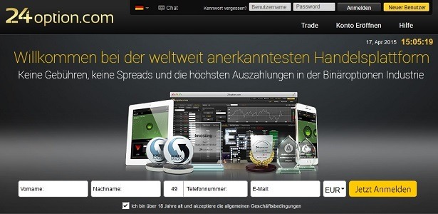 24 Option Webseite