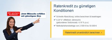 Konditionen bei der 1822direkt im Überblick