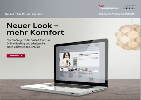 Das Online-Banking bei der Audi Bank