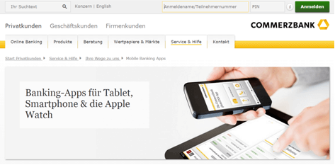 Das Mobile-Angebot von der Commerzbank