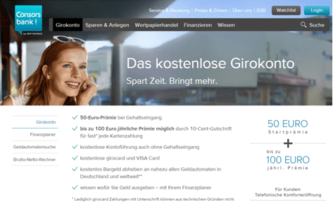 Das Angebot der Consorsbank 