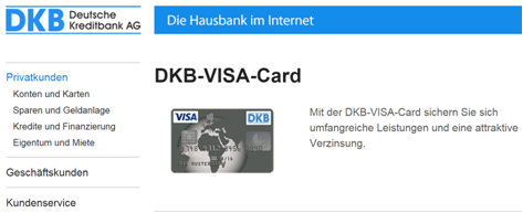 Das Kreditkartenangebot von der DKB