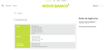 Support bei der Novo Banco