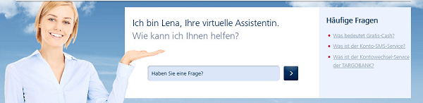 Virtuelle Assistentin bei der Targobank