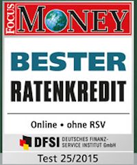 Von „Focus Money“ zum besten Ratenkredit gewählt