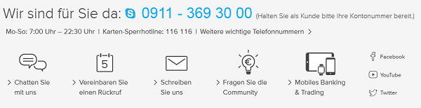 Der Kundendienst steht täglich bereit, um Fragen zur Anlage oder den Kontenmodellen zu beantworten