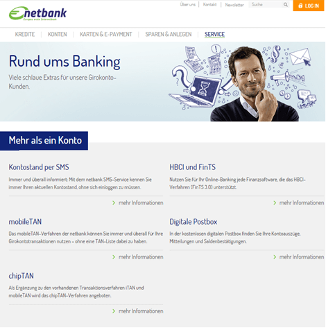 Das Online-Banking bei der netbank