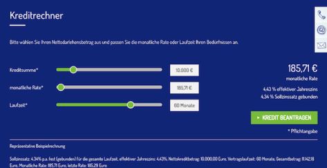 Mit dem Kreditrechner problemlos die Rate ausrechnen