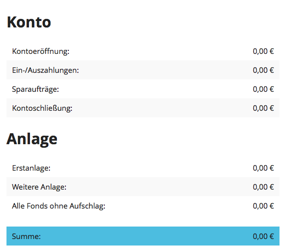 Preise Cashboard