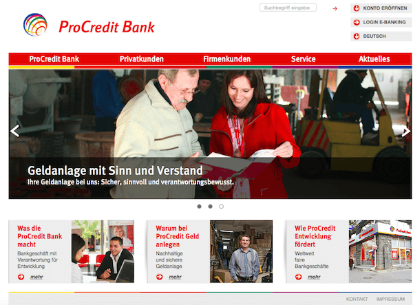 ProCredit Bank Festgeld 