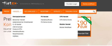 Handeln wo, wann und wie man will: flatex!