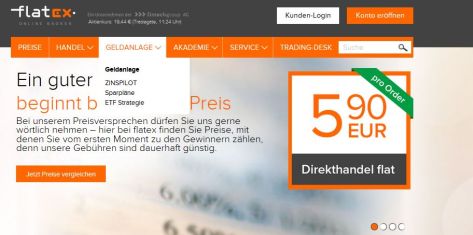 Sparen lohnt sich bei flatex!