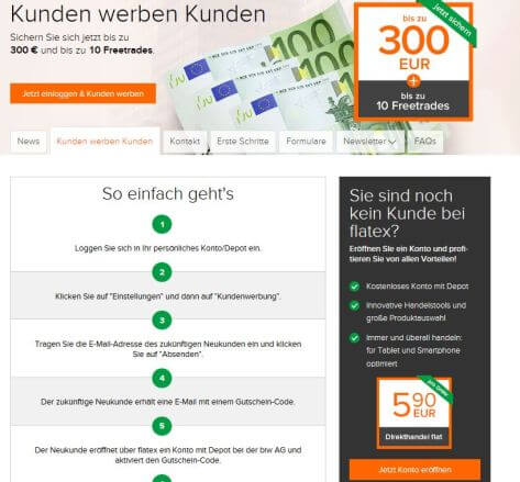 Kundenwerbung wird belohnt