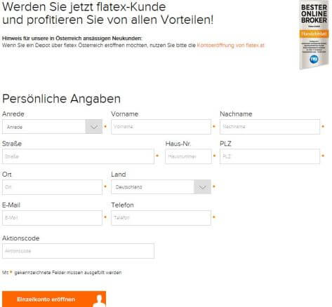 Kostenlose Depoteröffnung geht online.