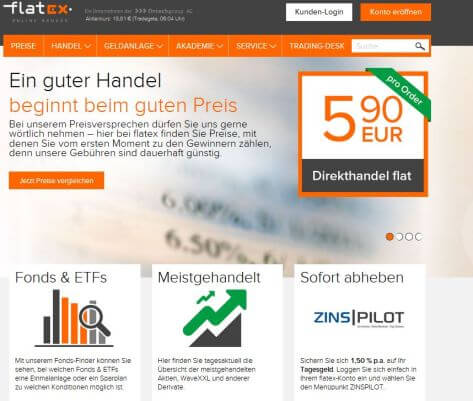 Tipps & Order schon ab 5,00 Euro Flatrate.