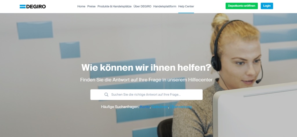 Die häufigsten Fragen im DeGiro Help Center im Überblick