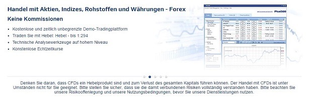 Mehrere Finanzprodukte stehen bei Plus500 zur Verfügung