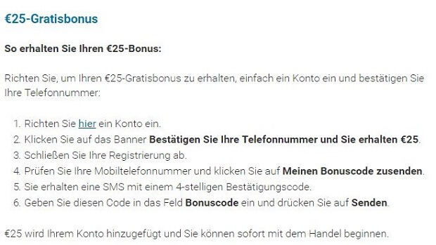 markets.com: Bonus