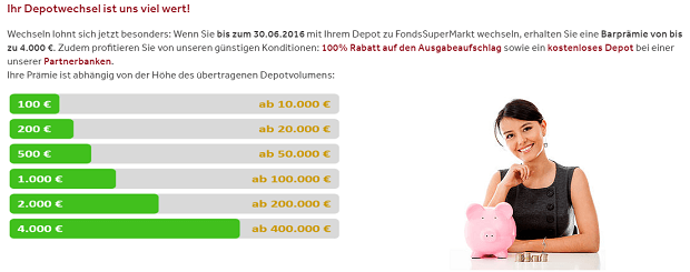 Fonds Supermarkt Depotwechsel