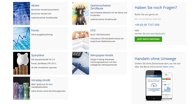 Finanzen.net Finanzprodukte