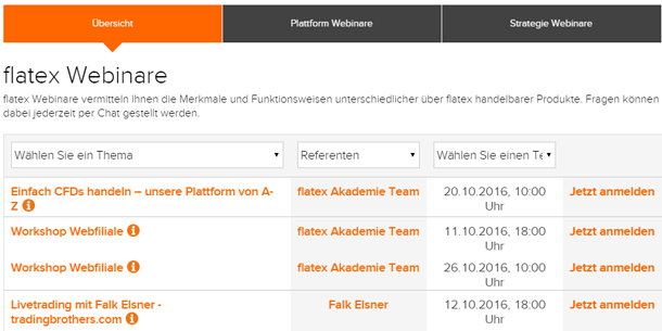 Tipps Flatex Bildungsangebot