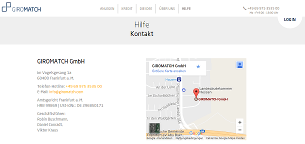 Giromatch Kontakt
