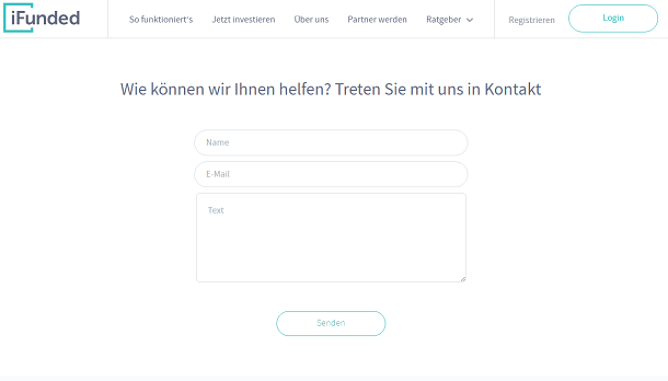 iFunded Kundensupport