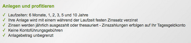 PBB Direkt Festgeld Vorteile