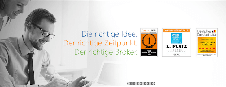 Der Broker GKFX wurde bereits mehrfach ausgezeichnet