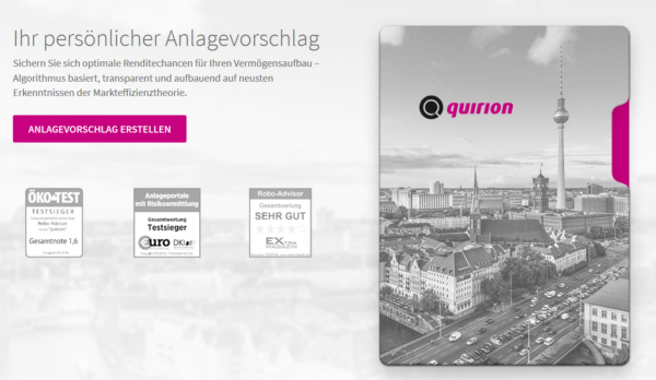 quirion persönlichen Anlagevorschlag erhalten