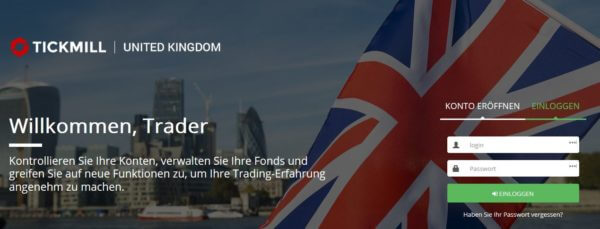 Tickmill Ein- und Auszahlungen