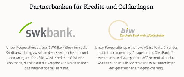 auxmoney Partnerbanken