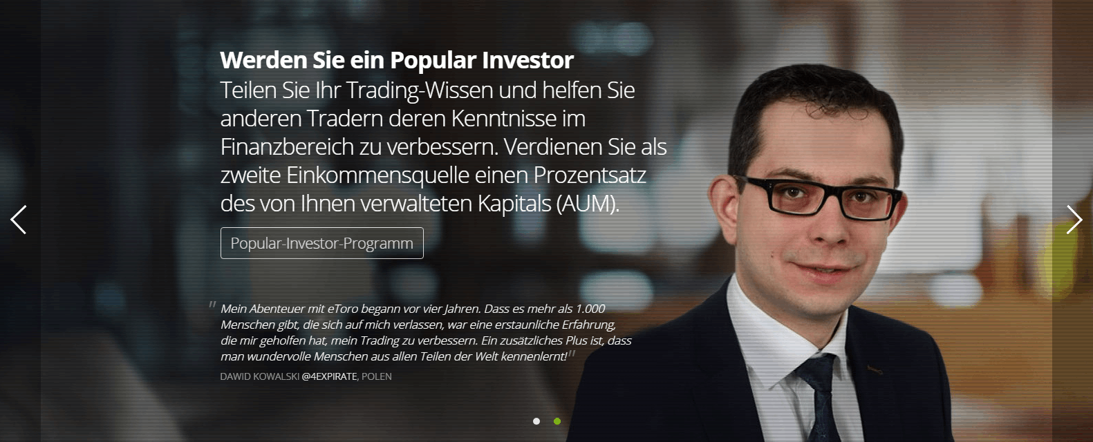 eToro ether handeln
