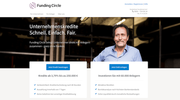 Funding Circle Webseite