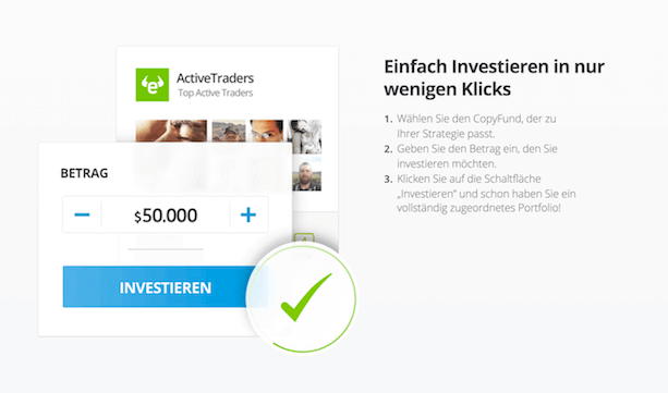 eToro Copyfunds Investition