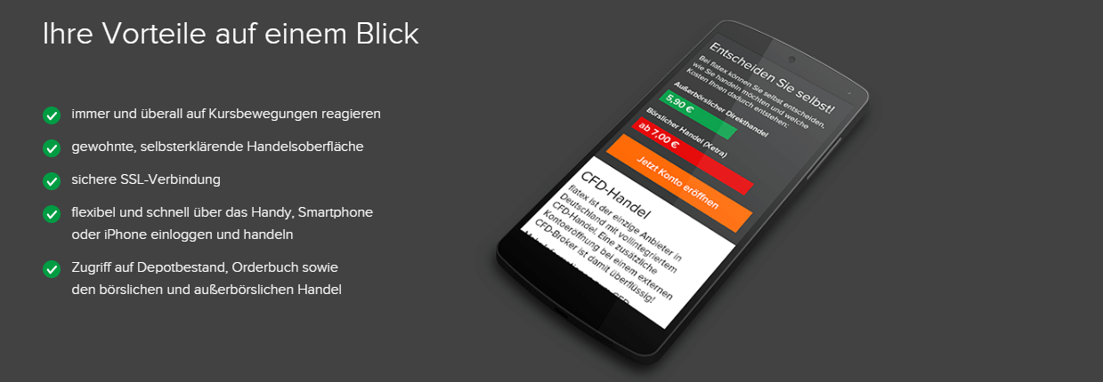 flatex broker app android iphone