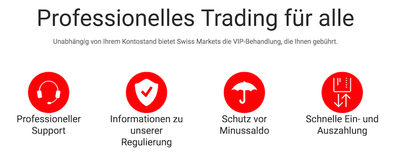 Swiss Markets Vorteile