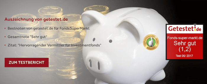 FondsSuperMarkt Auszeichnung