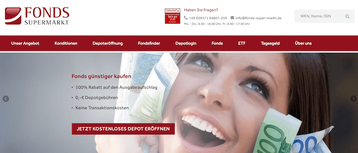 FondsSuperMarkt ETF Sparplan Erfahrungen von Aktiendepot.com