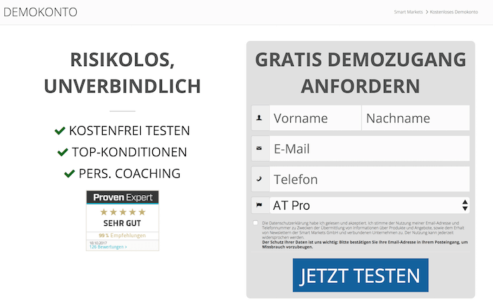 Smart Markets Demokonto
