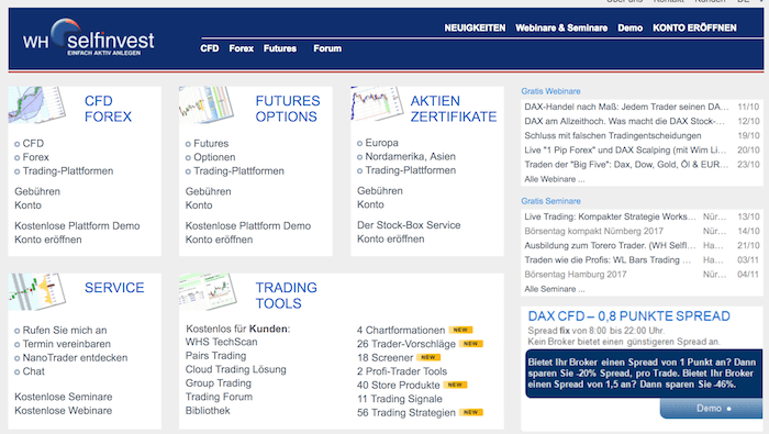 WH SelfInvest Erfahrungen von Aktiendepot.com