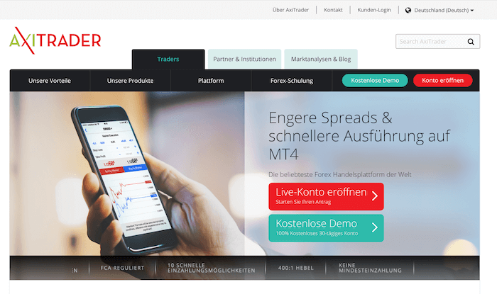 AxiTrader Erfahrungen von Aktiendepot.com