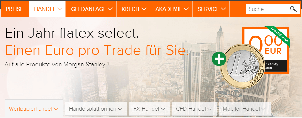flatex select morgan stanley